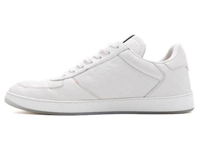 Louis Vuitton Sneakers Rivoli da uomo con monogramma bianco - vista 4