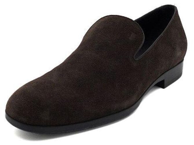 Tod's Mocassini da guida in scamosciato marrone per uomo - vista 2