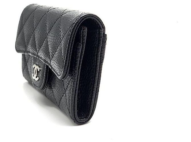 Chanel Tarjetero Caviar Negro - vista 2