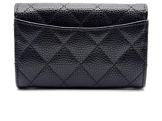 Chanel Tarjetero Caviar Negro - vista 3