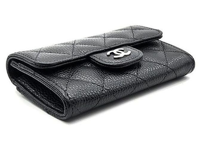 Chanel Tarjetero Caviar Negro - vista 5