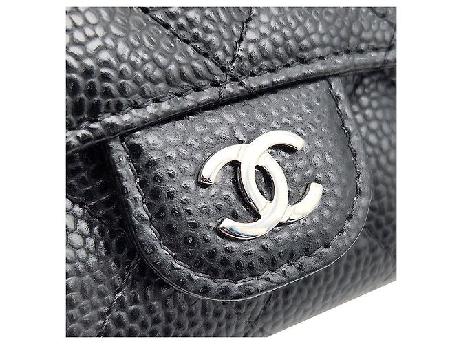 Chanel Tarjetero Caviar Negro - vista 7