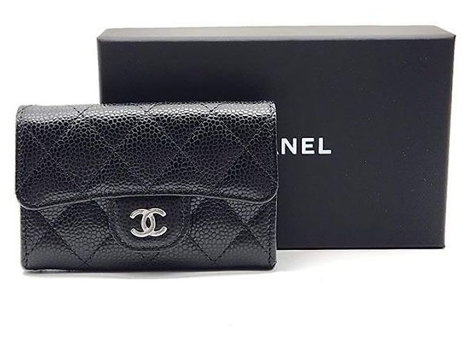Chanel Tarjetero Caviar Negro - vista 8