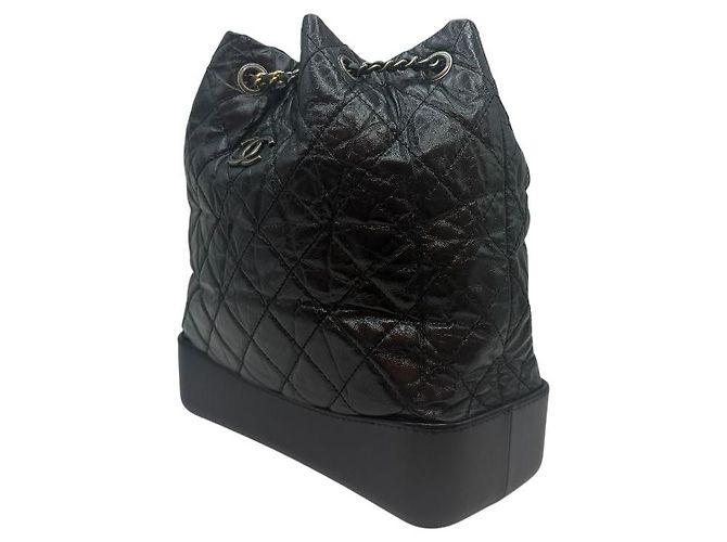 Chanel Zaino Gabrielle Medium Nero - vista 3