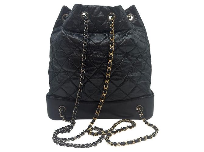 Chanel Zaino Gabrielle Medium Nero - vista 4