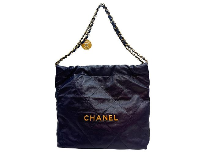 Chanel Piccola borsa a tracolla con catena Navy Blu - vista 2