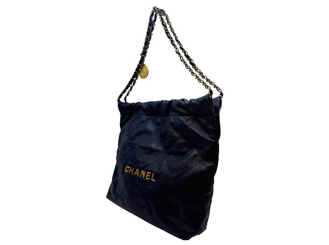 Chanel Piccola borsa a tracolla con catena Navy Blu - vista 3