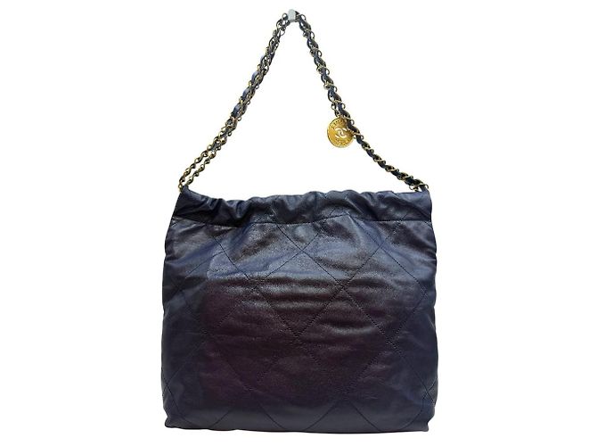 Chanel Piccola borsa a tracolla con catena Navy Blu - vista 4