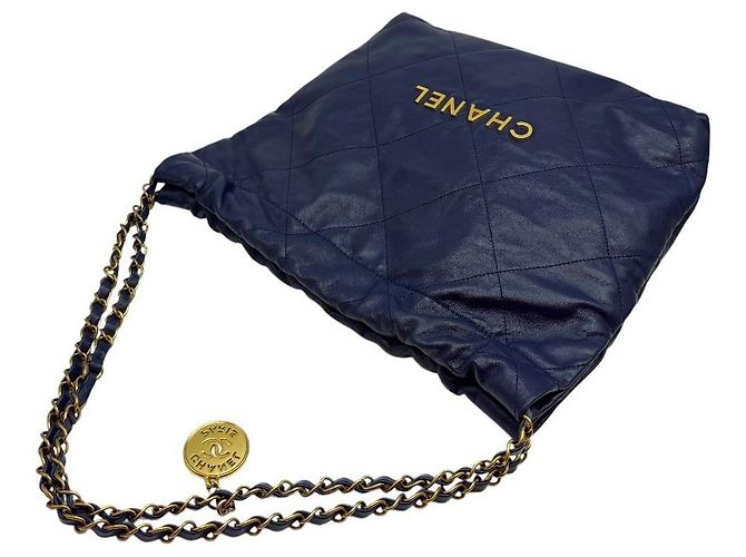 Chanel Piccola borsa a tracolla con catena Navy Blu - vista 6