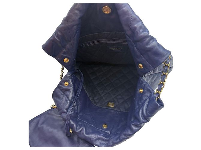 Chanel Piccola borsa a tracolla con catena Navy Blu - vista 7