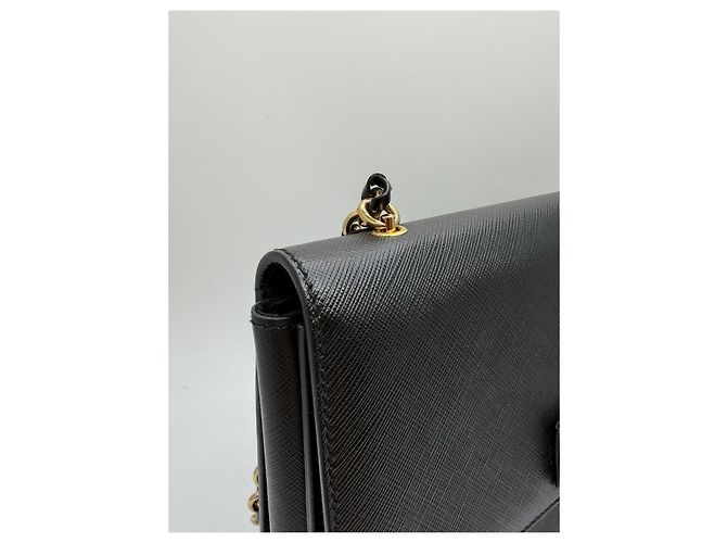 Salvatore Ferragamo Borsa a tracolla Bara Gini Chain Black Nero - vista 10