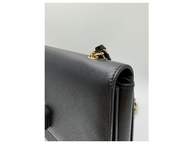 Salvatore Ferragamo Borsa a tracolla Bara Gini Chain Black Nero - vista 11