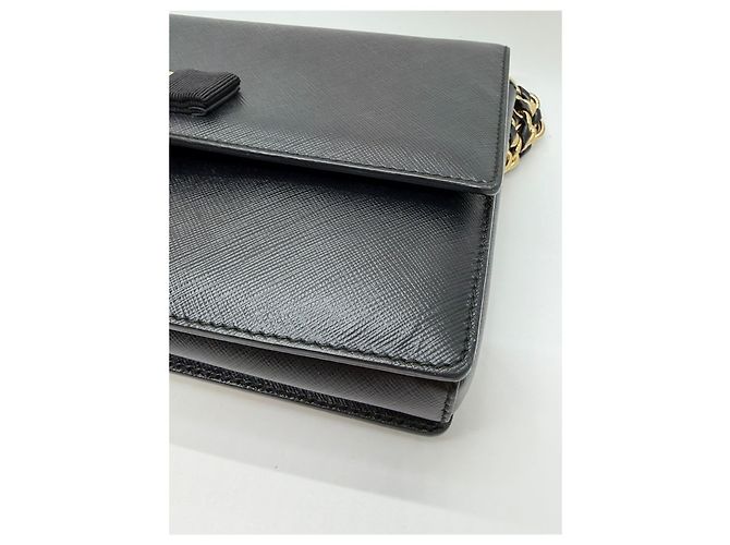 Salvatore Ferragamo Borsa a tracolla Bara Gini Chain Black Nero - vista 12