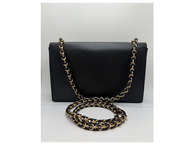 Salvatore Ferragamo Borsa a tracolla Bara Gini Chain Black Nero - vista 2
