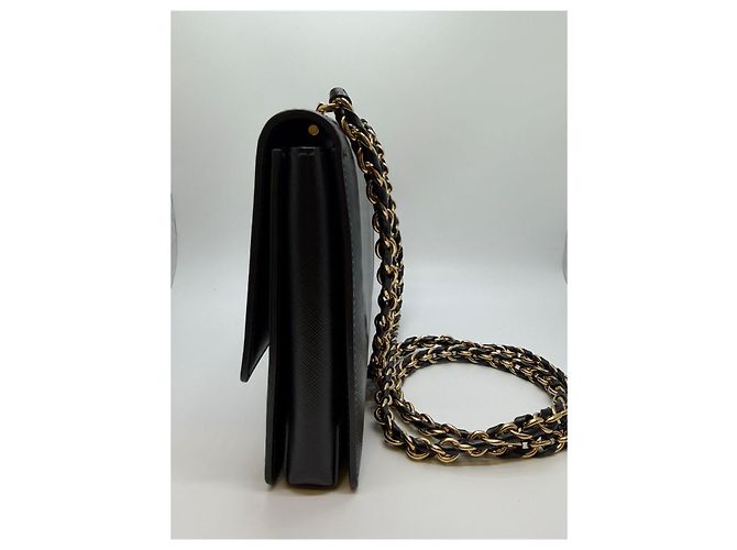 Salvatore Ferragamo Borsa a tracolla Bara Gini Chain Black Nero - vista 6