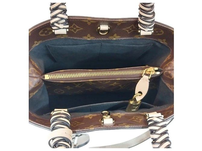 Louis Vuitton Montagne BB Noir Cream Monogram Tote Bag Schultertasche Weiß - Ansicht 4