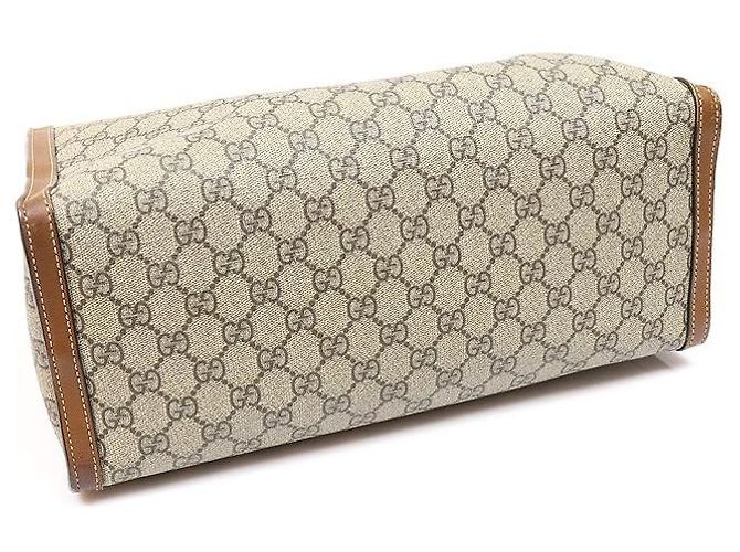 Gucci Borsa a tracolla GG Medium in pelle e tela marrone - vista 4
