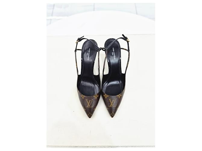 Louis Vuitton Décolleté Sherry Slingback Marrone - vista 2