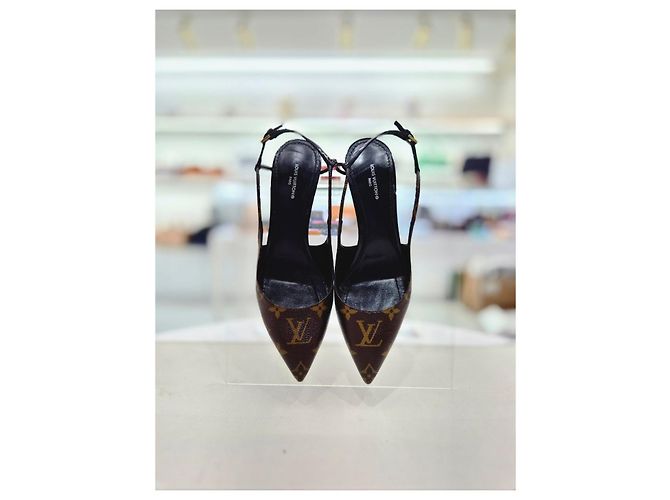 Louis Vuitton Décolleté Sherry Slingback Marrone - vista 8