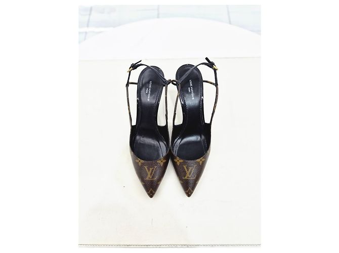 Louis Vuitton Décolleté Sherry Slingback Marrone - vista 9