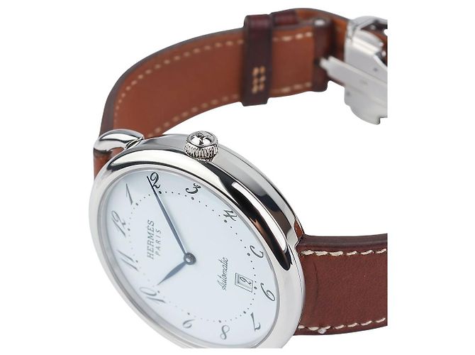 Hermès Orologio Automatico da Uomo Argento - vista 3