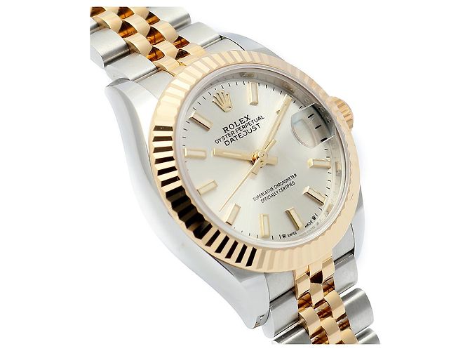Rolex Orologio Datejust Ultimo Modello Donna Combinazione Indice Argento Certificato - vista 12