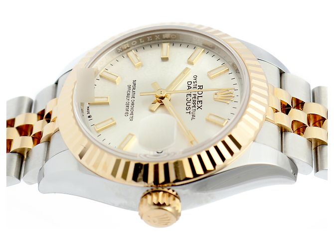 Rolex Orologio Datejust Ultimo Modello Donna Combinazione Indice Argento Certificato - vista 13