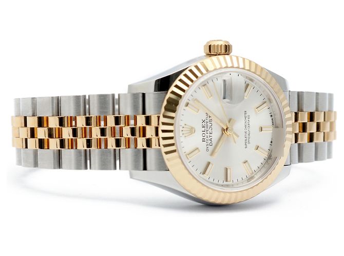 Rolex Orologio Datejust Ultimo Modello Donna Combinazione Indice Argento Certificato - vista 19