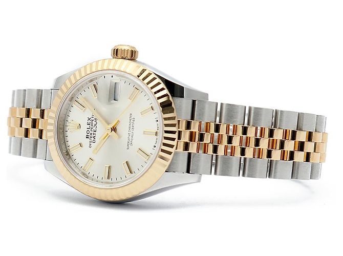 Rolex Orologio Datejust Ultimo Modello Donna Combinazione Indice Argento Certificato - vista 20