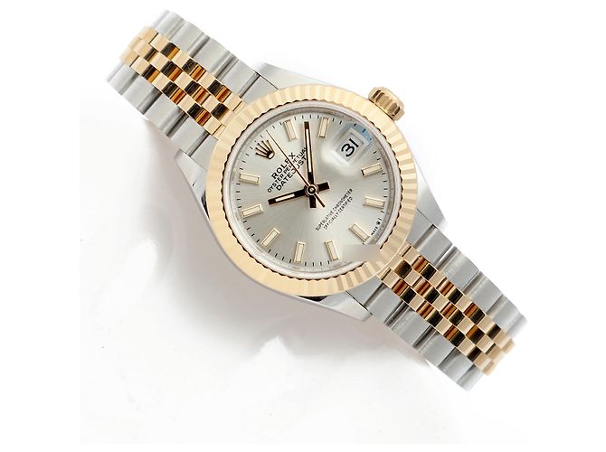 Rolex Orologio Datejust Ultimo Modello Donna Combinazione Indice Argento Certificato - vista 21