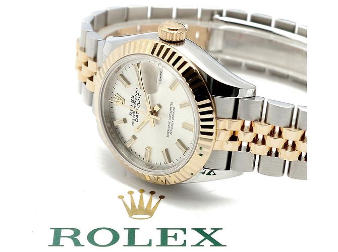 Rolex Orologio Datejust Ultimo Modello Donna Combinazione Indice Argento Certificato - vista 23