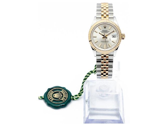 Rolex Orologio Datejust Ultimo Modello Donna Combinazione Indice Argento Certificato - vista 4