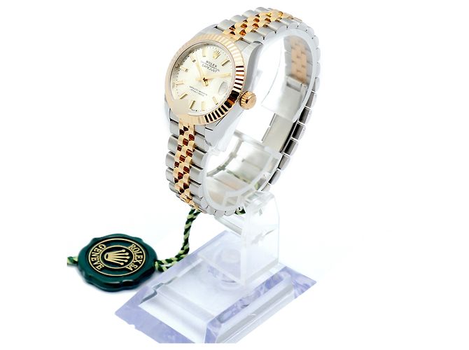 Rolex Orologio Datejust Ultimo Modello Donna Combinazione Indice Argento Certificato - vista 5