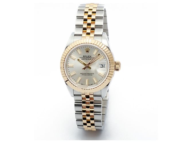 Rolex Orologio Datejust Ultimo Modello Donna Combinazione Indice Argento Certificato - vista 9