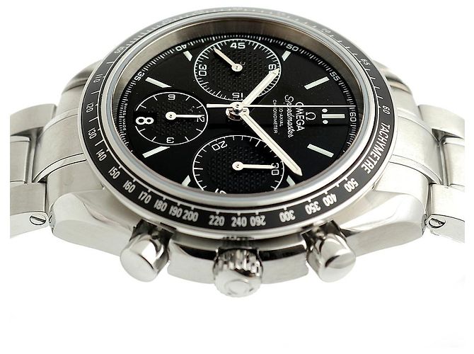 Omega Orologio Speedmaster Racing Moonwatch da uomo in acciaio, Cronografo nero - vista 15