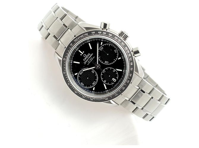Omega Orologio Speedmaster Racing Moonwatch da uomo in acciaio, Cronografo nero - vista 2