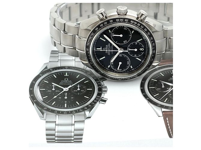 Omega Orologio Speedmaster Racing Moonwatch da uomo in acciaio, Cronografo nero - vista 24