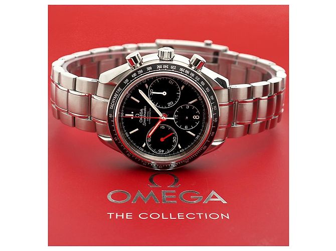 Omega Orologio Speedmaster Racing Moonwatch da uomo in acciaio, Cronografo nero - vista 25
