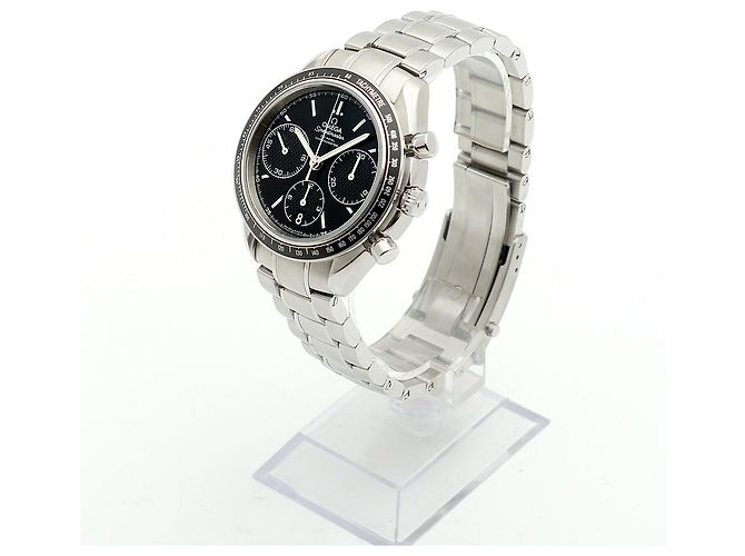 Omega Orologio Speedmaster Racing Moonwatch da uomo in acciaio, Cronografo nero - vista 7