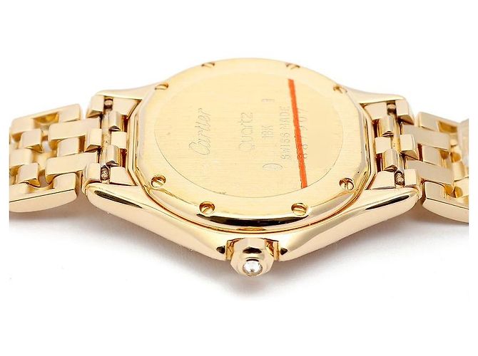 Cartier Vintage Cougar Figaro Small Damenuhr in Gold mit Quarz - Ansicht 13