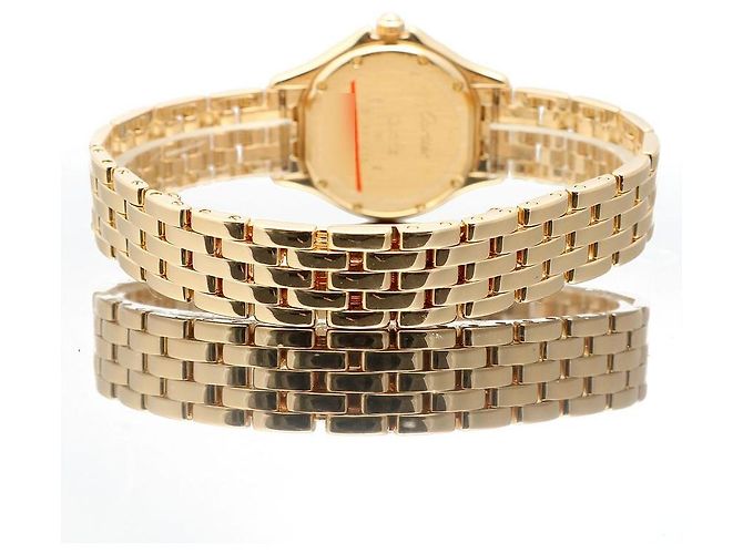 Cartier Vintage Cougar Figaro Small Damenuhr in Gold mit Quarz - Ansicht 21