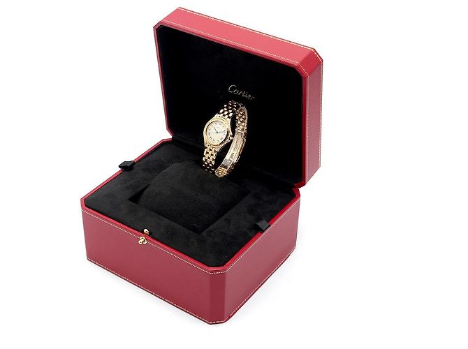 Cartier Vintage Cougar Figaro Small Damenuhr in Gold mit Quarz - Ansicht 28