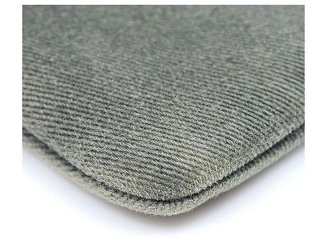 Chanel Clutch Double New Medium in Denim Grigio con paillettes Serie Marrone - vista 6