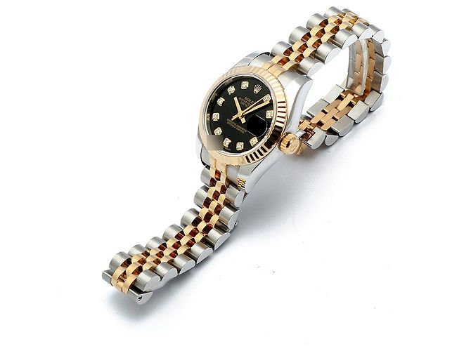 Rolex Reloj combinado para mujer Datejust Original Black Diamond New Model Negro - vista 14