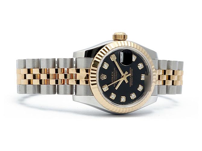 Rolex Reloj combinado para mujer Datejust Original Black Diamond New Model Negro - vista 19