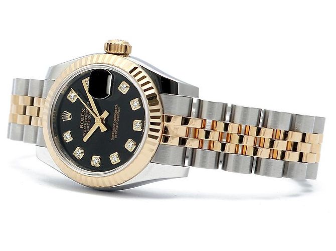 Rolex Reloj combinado para mujer Datejust Original Black Diamond New Model Negro - vista 20