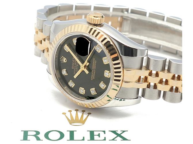 Rolex Reloj combinado para mujer Datejust Original Black Diamond New Model Negro - vista 23