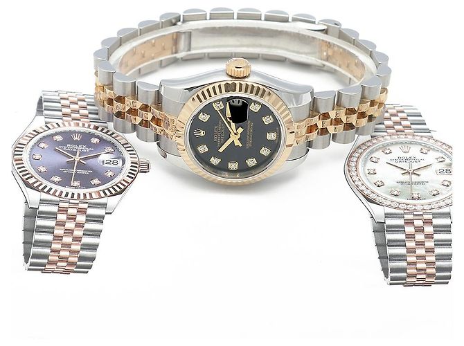 Rolex Reloj combinado para mujer Datejust Original Black Diamond New Model Negro - vista 24