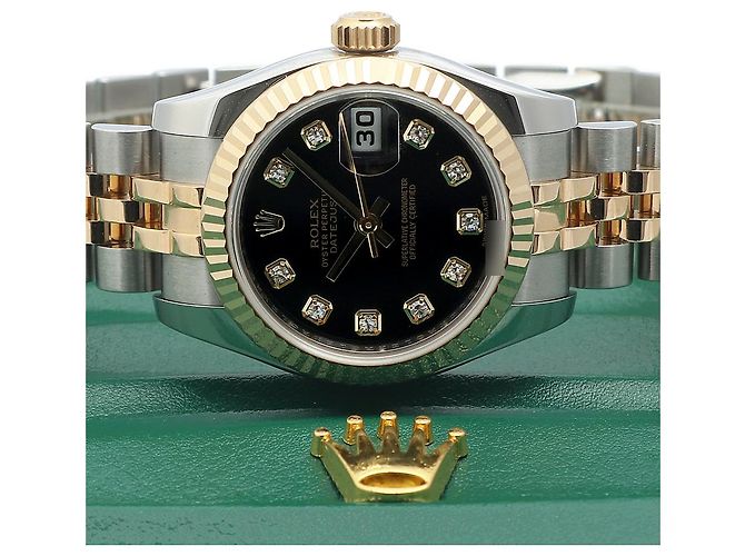 Rolex Reloj combinado para mujer Datejust Original Black Diamond New Model Negro - vista 25