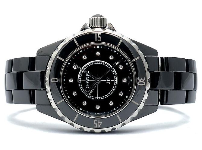 Chanel Orologio in ceramica nera Original Diamond Medium da donna Nero - vista 17